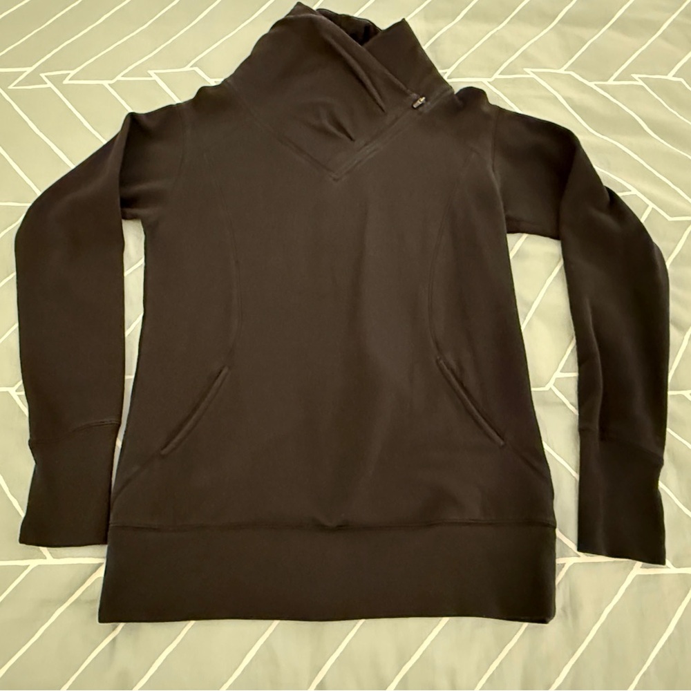 Zella Frosty Asymmetrical Zip Pullover